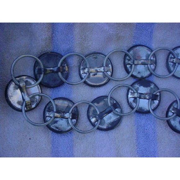 VINTAGE PETER MAX METAL BELT 25 INCHES - Picture 3 of 4